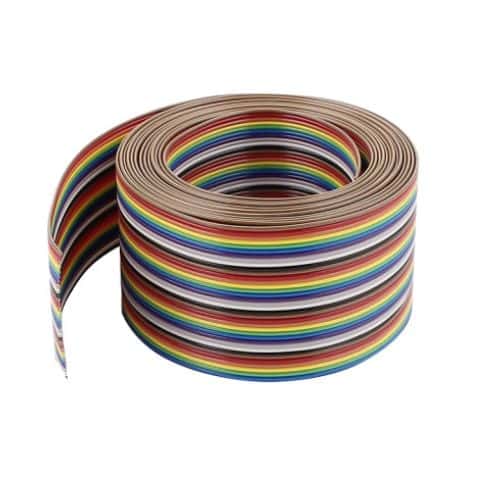 کابل فلت 50 رشته رنگی-یک متری